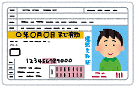 運転免許証の写真