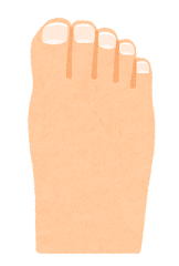 足の爪の写真